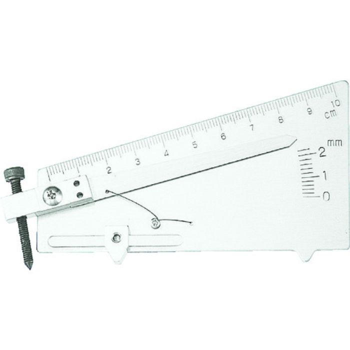 TRUSCO 溶接ゲージ 精密アンダーカット測定用 1目盛0.2mm(Tcode:2297361)