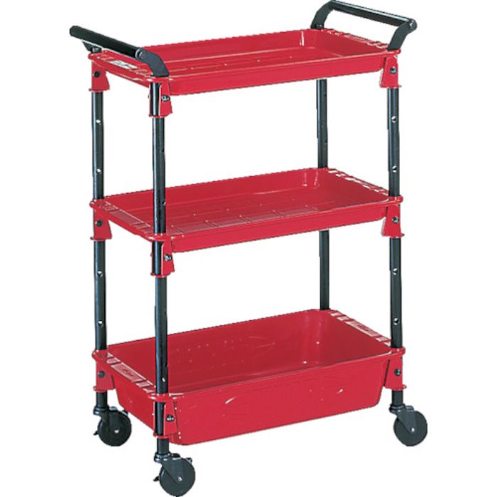 TRUSCO ツールワゴンロイヤル 586X320X833 深1浅2 赤(Tcode:5103151)