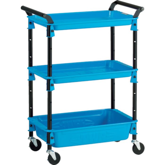 TRUSCO ツールワゴンロイヤル586×320×833深1浅2 スカイ(Tcode:4146182)