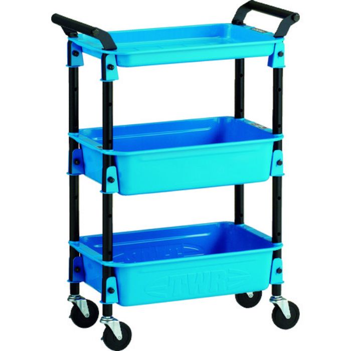 TRUSCO ツールワゴンロイヤル586×320×833深2浅1 スカイ(Tcode:4146247)