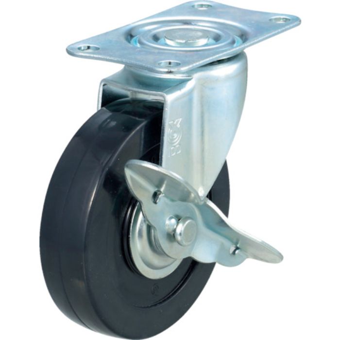 TRUSCO 軽量ハンドリフター用ハードゴムキャスター Φ100 自在ストッパー付(Tcode:2782618)