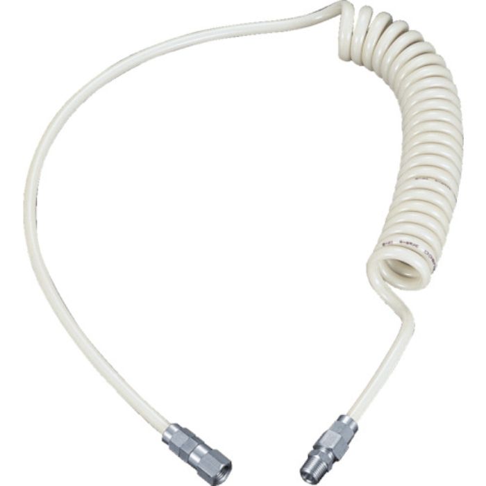 TRUSCO ウレタンコイルホース 4.0m ネオグレー(Tcode:2144072)