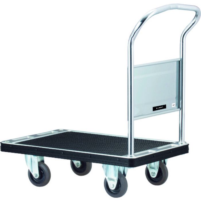 ダンディ スチール台車 ダンディDシリーズ タイプDH 固定ハンドル式 サイレントキャスター仕様 W800×D500(Tcode:2082459)