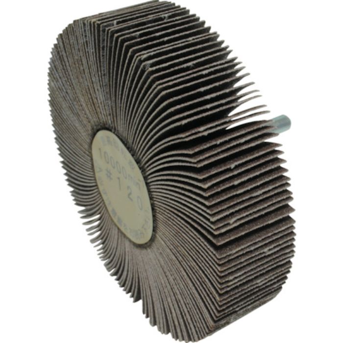 ヤナセ 軸付フラップホイール 100x25x6 #120(Tcode:3250199)