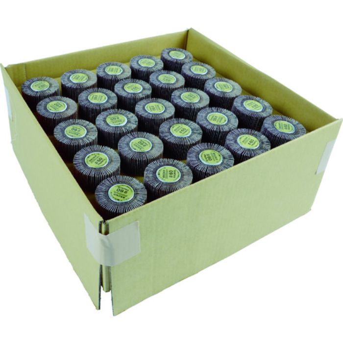 TRUSCO まとめ買い フラップホイル外径25×25×軸径6 60# 50個入(Tcode:4916336)