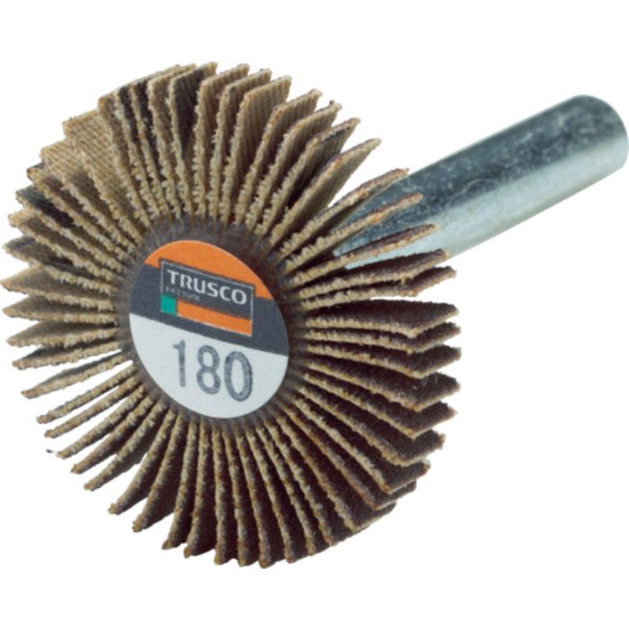 TRUSCO 薄型フラップホイール 30X5X6 #180 5個入(Tcode:7933410)