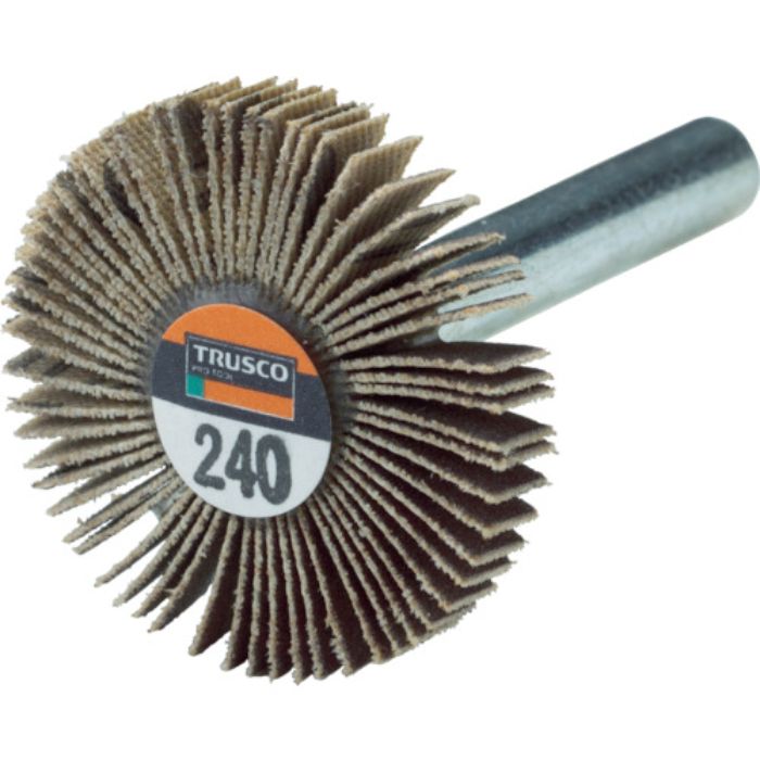 TRUSCO 薄型フラップホイール 30X5X6 #240 5個入(Tcode:7933428)