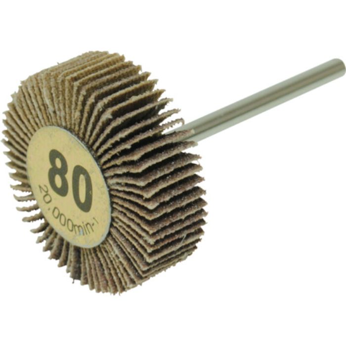 ヤナセ 軸付フラップホイール 30x10x3 #80(Tcode:4128125)