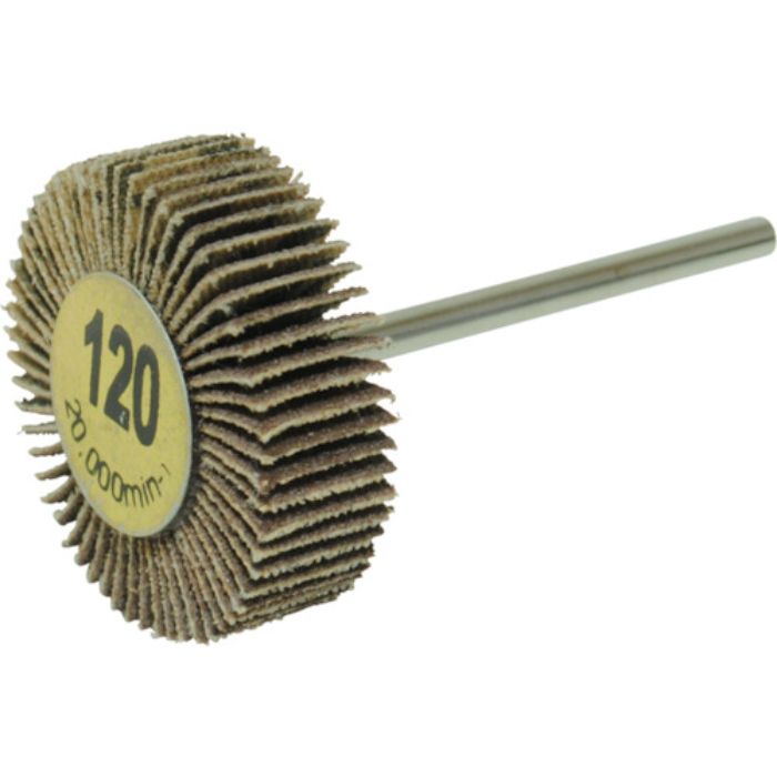 ヤナセ 軸付フラップホイール 30x10x3 #120(Tcode:4128141)