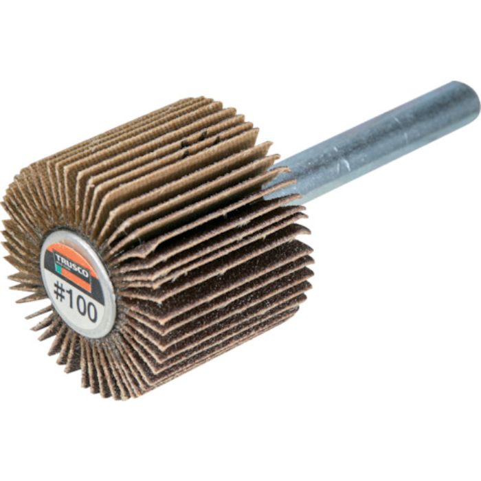 TRUSCO フラップホイール 外径50X幅15X軸径6 (5個入) #100 100#(Tcode:1146955)