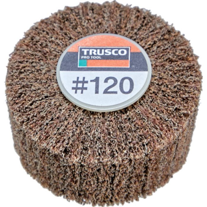 TRUSCO スピンねじ式ナイロンホイール外径50×厚25 120# (5個入)