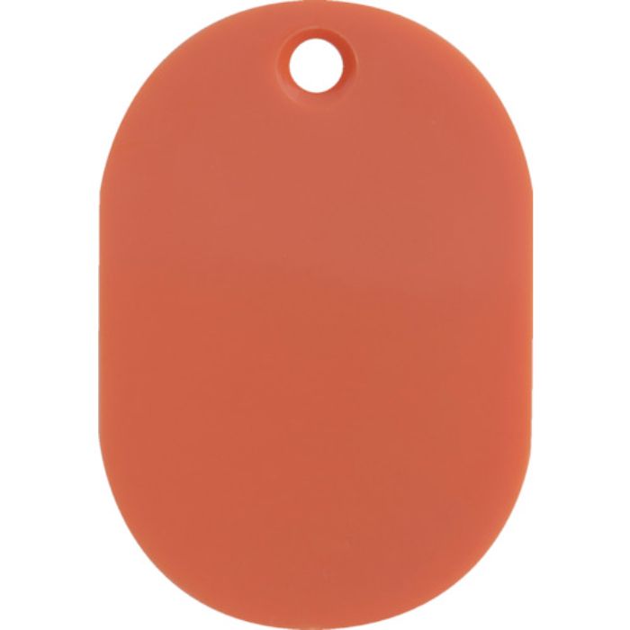 TRUSCO 見やすい色の小判札 大 60×40mm 5枚入 レッド(Tcode:3632386)