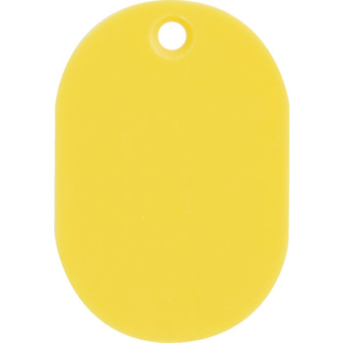 TRUSCO 見やすい色の小判札 小 45×30mm 5枚入 イエロー(Tcode:3632388)