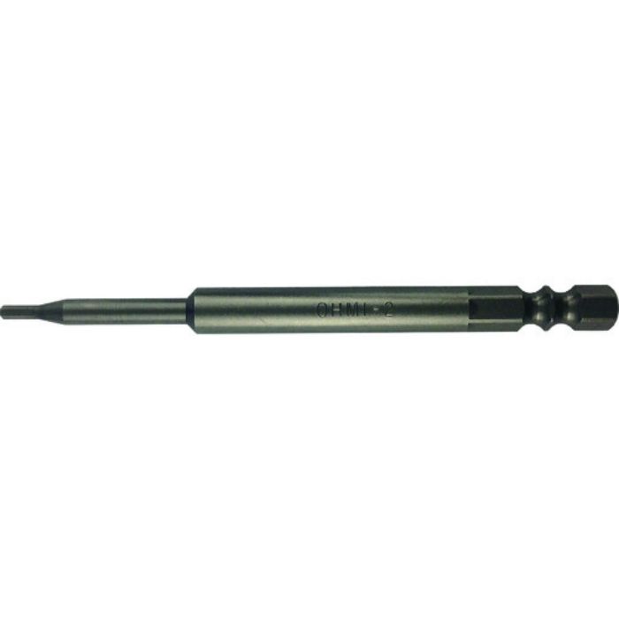 近江 六角6.35 溝9、13兼用差込 ヘキサゴンビット H2 全長150 段付φ4x30(Tcode:8072134)