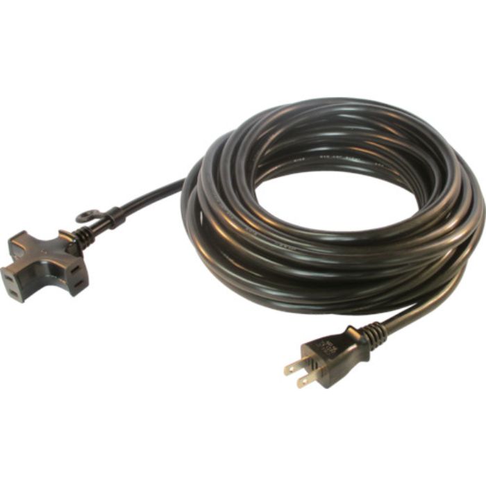 正和電工 トライアングルマルチタップ 125V-15A 10m 黒(Tcode:8513800)