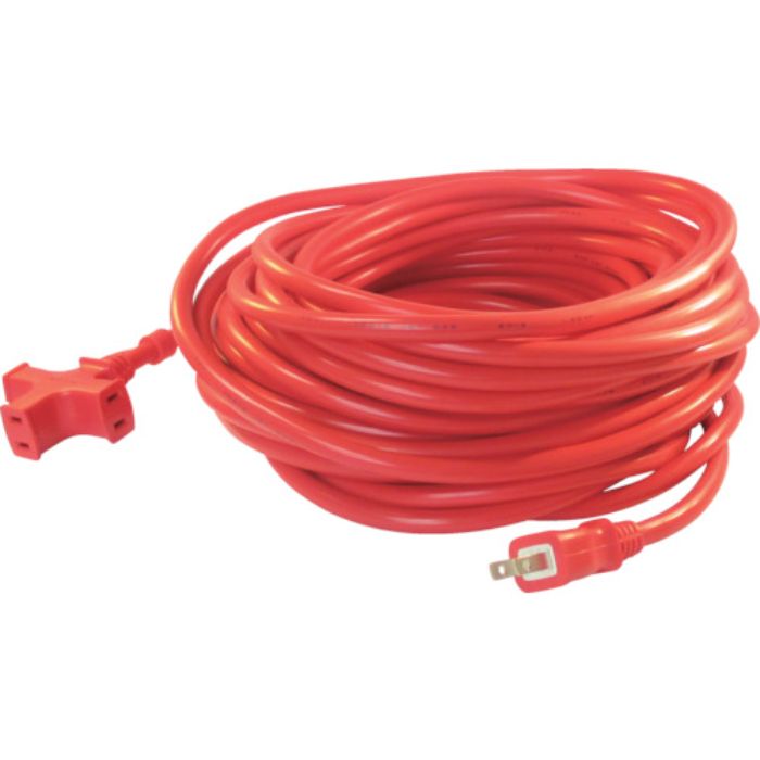 正和電工 トライアングルマルチタップ 125V-15A 20m 赤(Tcode:8219480)