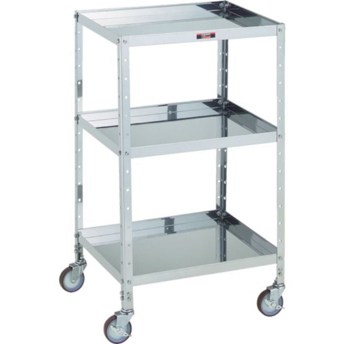 TRUSCO V型ステンレスワゴン 482X420XH835 3段(Tcode:3525376)