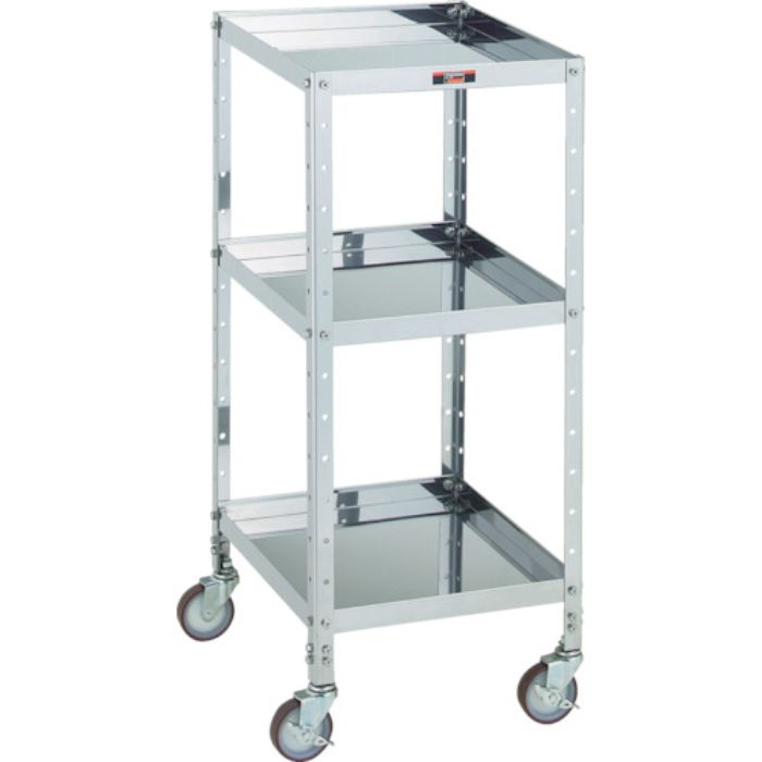 TRUSCO V型ステンレスワゴン 350X420XH835 3段(Tcode:3525287)