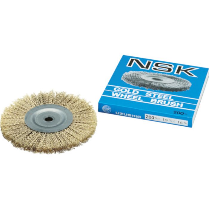 NSK 鋼線ゴールドホイールブラシ(Tcode:3324087)