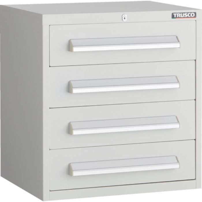 TRUSCO WLVR型キャビネット 500X412XH540 引出4段 ホワイト色(Tcode:2638998)