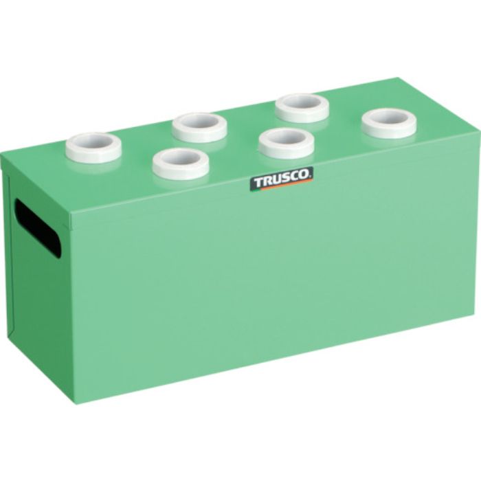 TRUSCO ツーリングケース NT・BT兼用 30用ホルダー6個 ヤンググリーン 間口390×奥行145×高さ188mm(Tcode:3930203)
