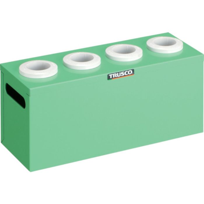 TRUSCO ツーリングケース NT・BT兼用 40用ホルダー4個 ヤンググリーン 間口390×奥行145×高さ188mm(Tcode:3930220)
