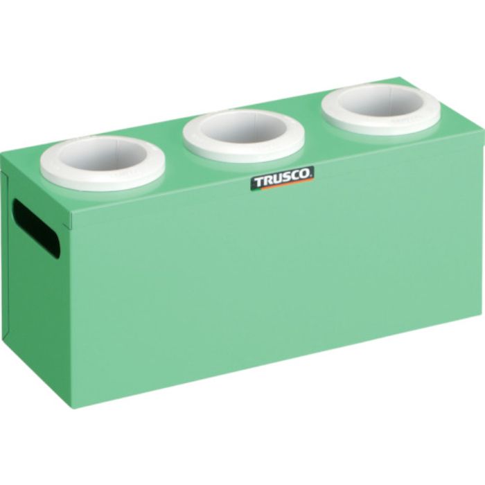 TRUSCO ツーリングケース NT・BT兼用 50用ホルダー3個 ヤンググリーン 間口390×奥行145×高さ188mm(Tcode:3930246)