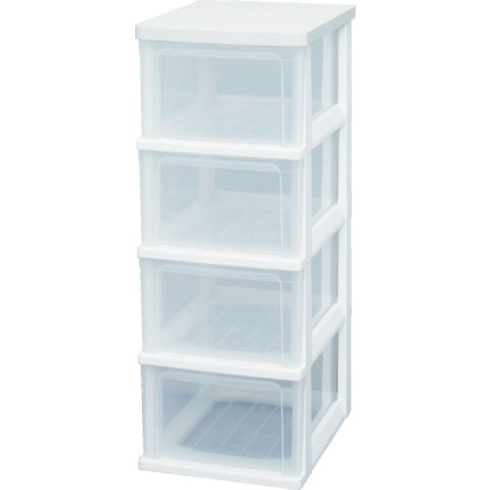 IRIS 221310 ウッドトップチェスト ホワイト WTS-304-WH(Tcode:4986512)