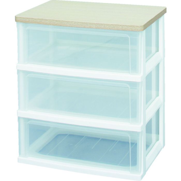 IRIS 221344 ウッドトップチェスト フレンチオーク WTW-543-FO(Tcode:4986539)