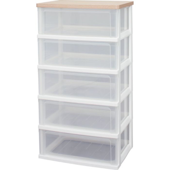 IRIS 221348 ウッドトップチェスト フレンチオーク WTW-545-FO(Tcode:4986555)