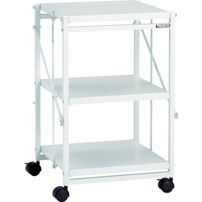 TRUSCO スチール製ワゴン ワンタッチワゴン W464×D450×H700 3段(Tcode:4086341)