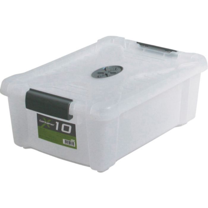 JEJアステージ フタ式収納ケース Xコンテナ #10クリア 13L(Tcode:8286686)