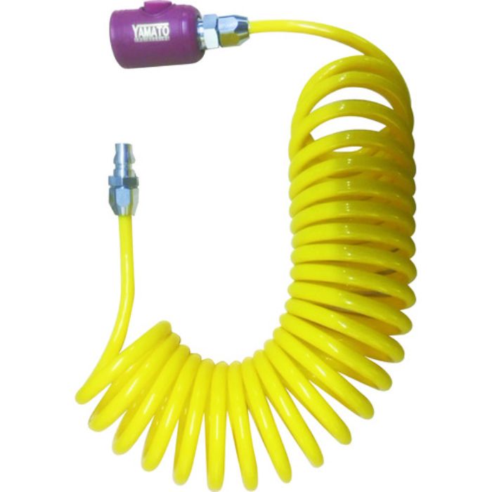 ヤマト スパイラルエアホース(ボタン式カップリング付)(Tcode:1374276)
