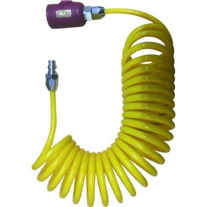 ヤマト スパイラルエアホース(ボタン式カップリング付)(Tcode:1374278)