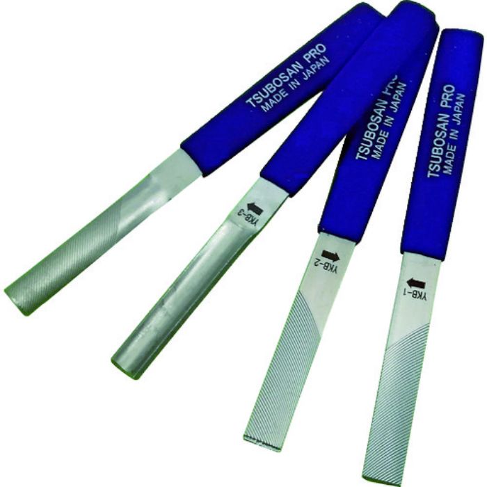 ツボサン 横に削るヤスリ 4種セット(Tcode:8590818)