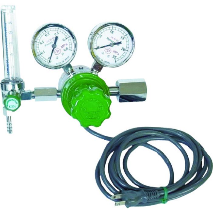 ヤマト ガス調整器 ヒーター付圧力調整器 YR-507F-2 炭酸ガス(Tcode:4346726)