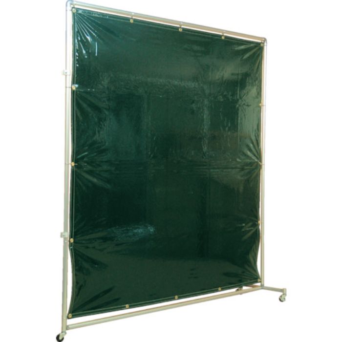 吉野 遮光フェンスアルミパイプ 1×2 接続キャスター ダークグリーン(Tcode:3528570)