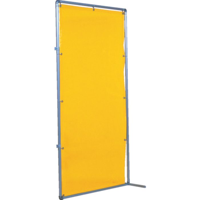 吉野 遮光フェンスアルミパイプ 1×2 接続固定 イエロー(Tcode:3528642)