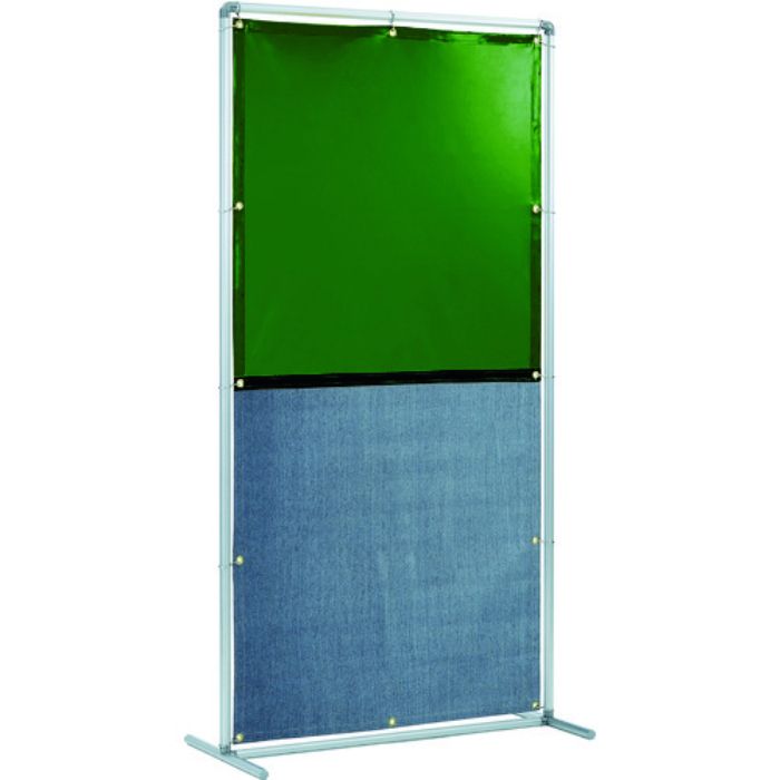吉野 遮光火花兼用衝立(グリーン×A種シート)1×2 単体固定足(Tcode:8315233)