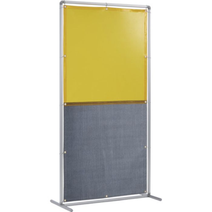 吉野 遮光火花兼用衝立(イエロー×A種シート)1×2 単体固定足(Tcode:8315234)