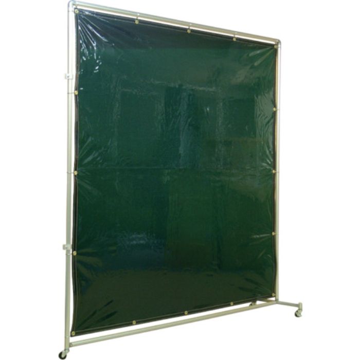 吉野 遮光フェンスアルミパイプ 2×2 接続キャスター グリーン(Tcode:3528782)