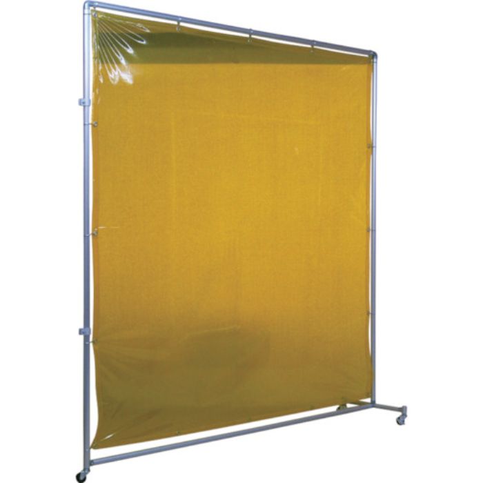 吉野 遮光フェンスアルミパイプ 2×2 接続キャスター イエロー(Tcode:3528791)