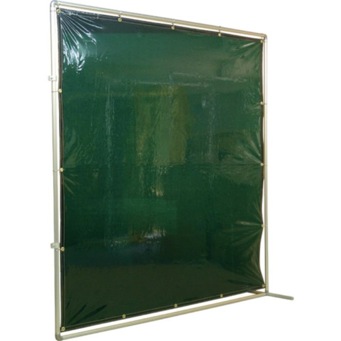 吉野 遮光フェンスアルミパイプ 2×2 接続固定 グリーン(Tcode:3528839)