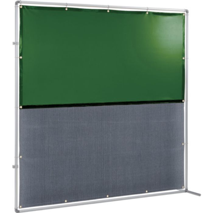 吉野 遮光火花兼用衝立(グリーン×A種シート)2×2 接続型固定足(Tcode:8315251)