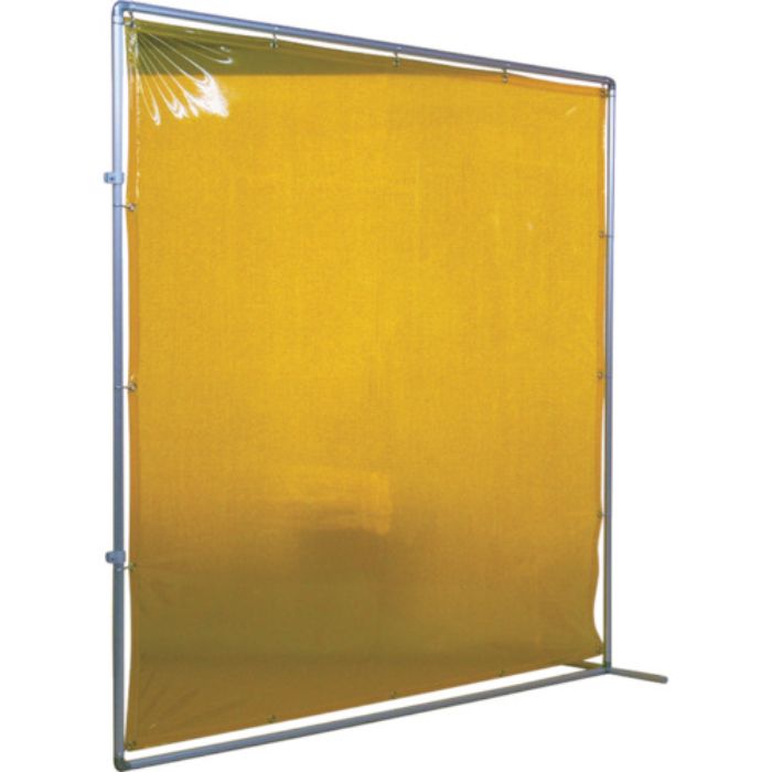 吉野 遮光フェンスアルミパイプ 2×2 接続固定 イエロー(Tcode:3528847)