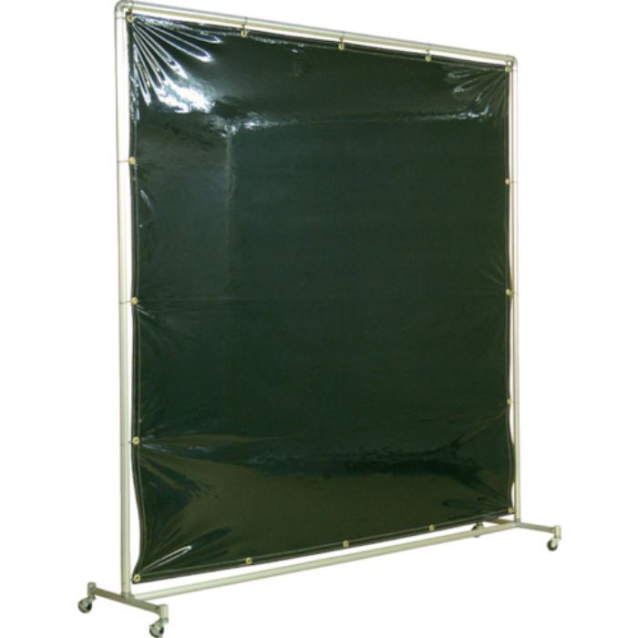 吉野 遮光フェンスアルミパイプ 2×2 単体キャスター ダークグリーン(Tcode:3528871)