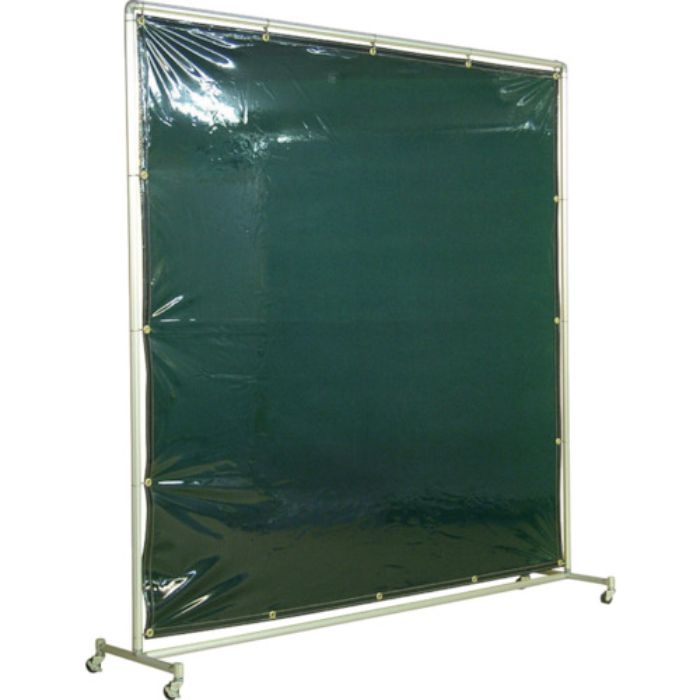 吉野 遮光フェンスアルミパイプ 2×2 単体キャスター グリーン(Tcode:3528880)