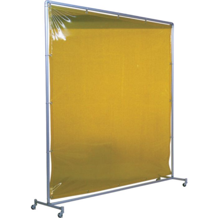 吉野 遮光フェンスアルミパイプ 2×2 単体キャスター イエロー(Tcode:3528898)