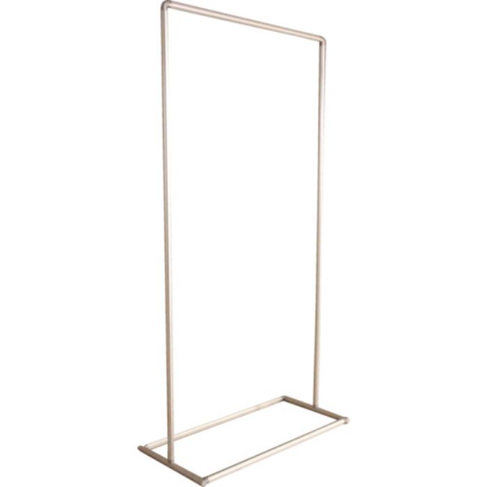 吉野 衝立用アルミパイプ 2×2 単体固定(Tcode:7933762)