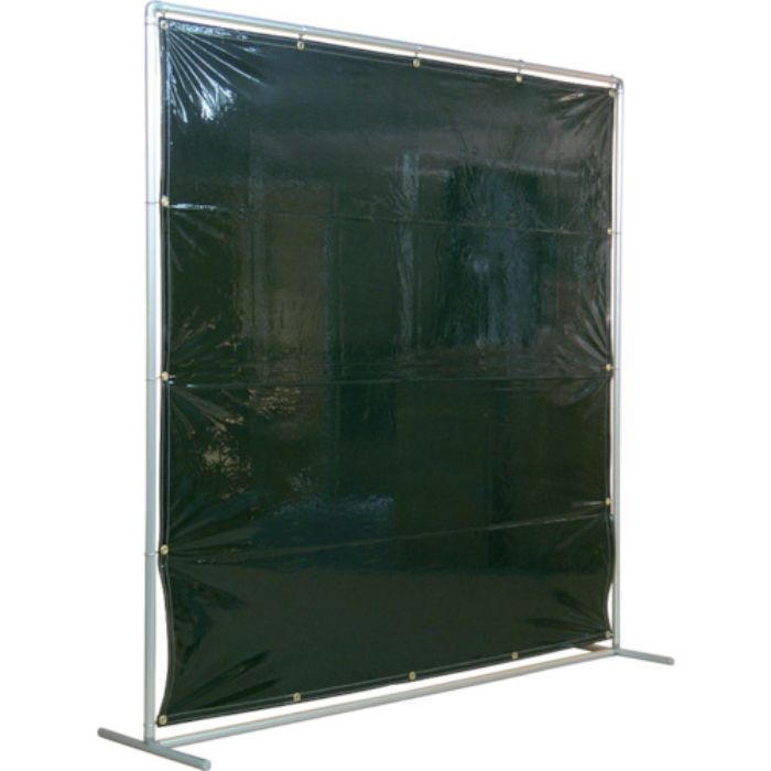 吉野 遮光フェンスアルミパイプ 2×2 単体固定 ダークグリーン(Tcode:3528928)